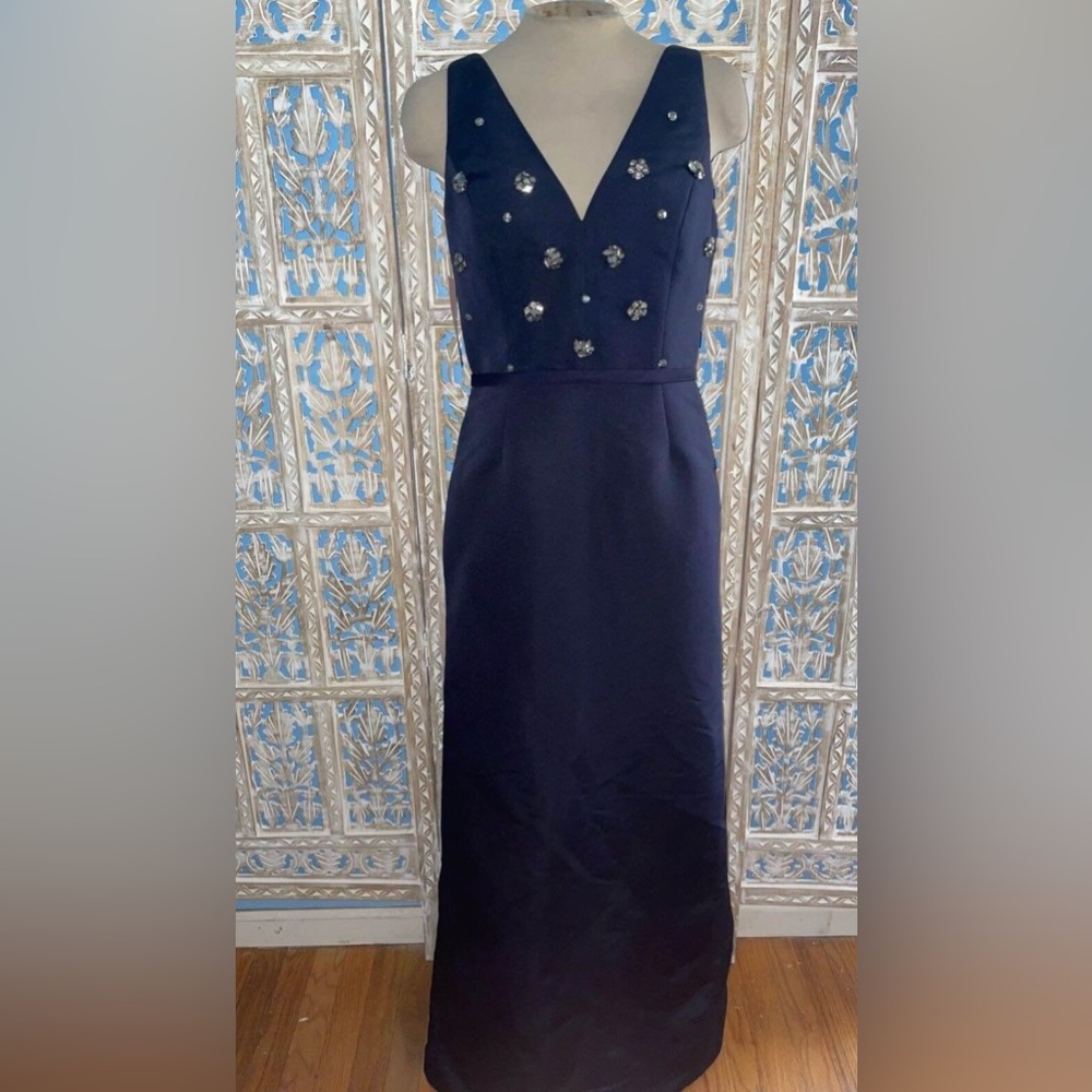 BHLDN Amsale Nia Gown dress navy size 6